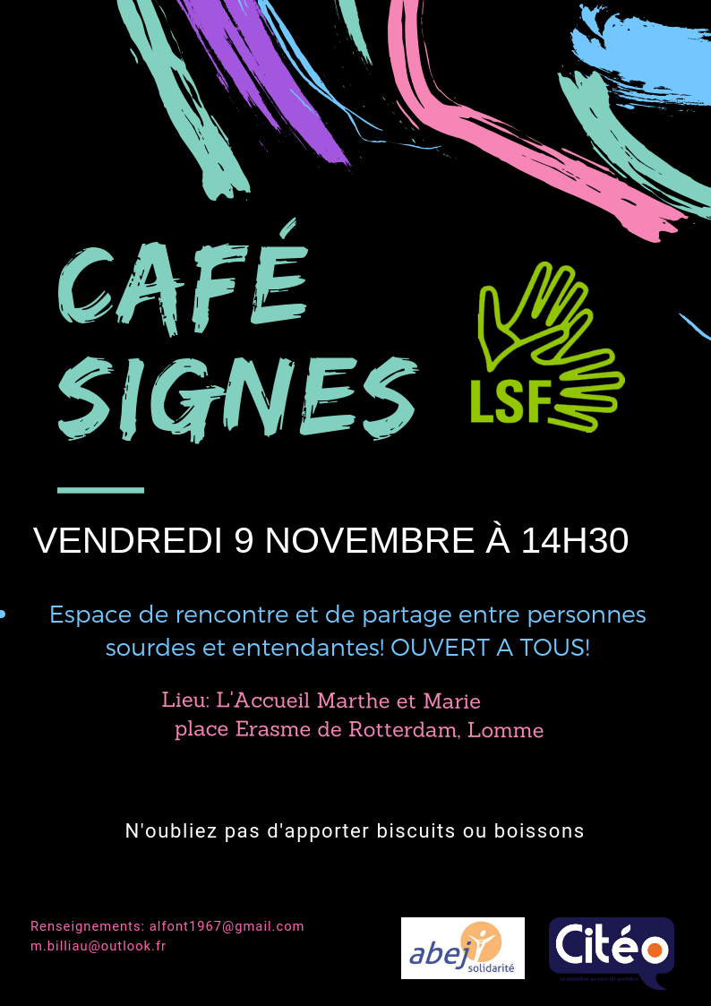 affiche café signes