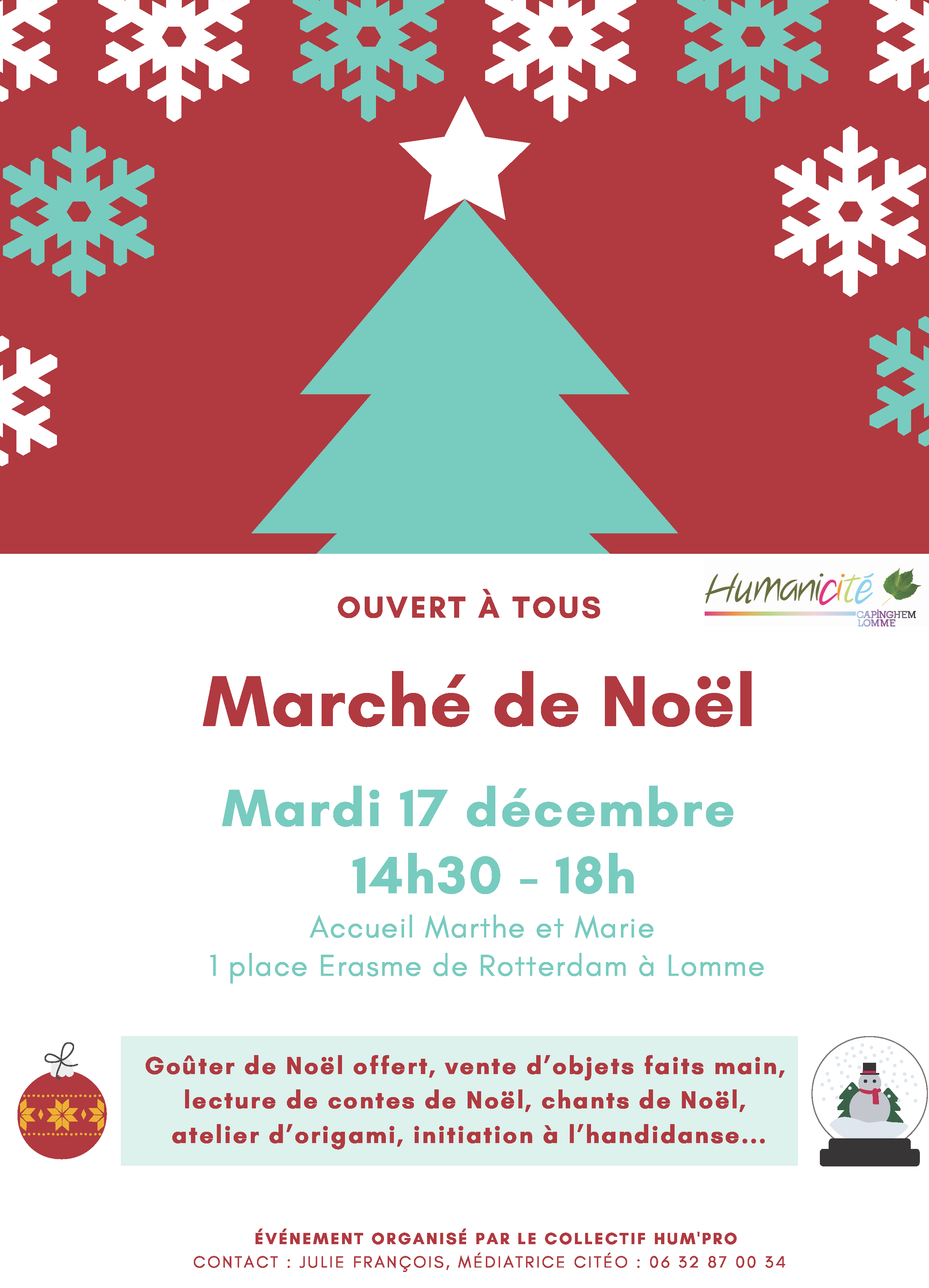 Affiche Marché de Noël