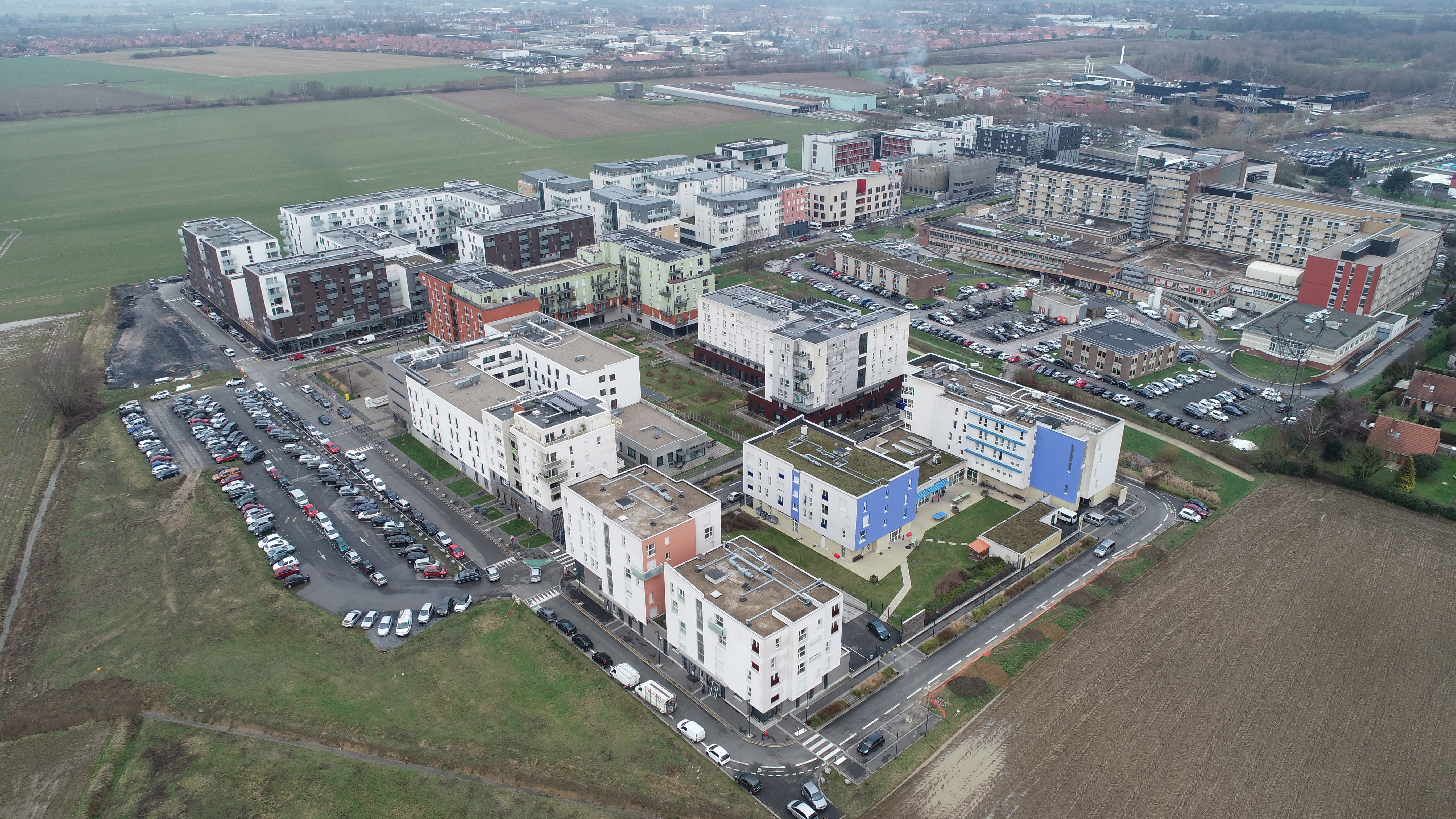 Le quartier vu du ciel - Février 2019